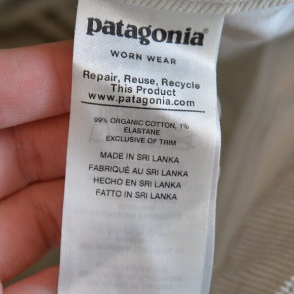 Patagonia Beige Corduroy Slim Fit Pants Sz 29 - Picture 8 of 8